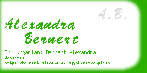 alexandra bernert business card